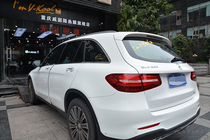 奔驰glc260贴威固v70加侧挡k28效果-贴好膜,选膜手世家