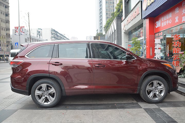 丰田新汉兰达贴威固v70加侧挡威固v40效果展示