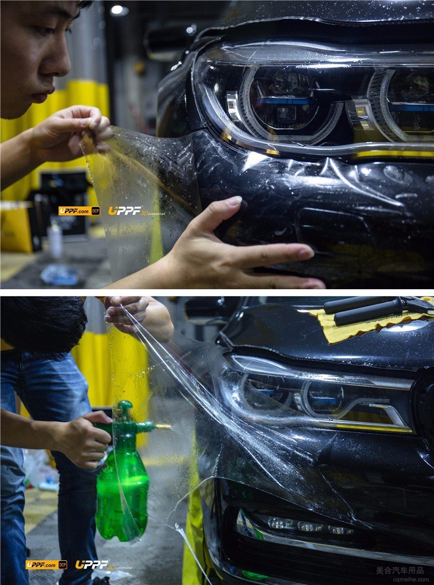 全新BMW 740Li全车施工UPPF专车专用透明保护车衣