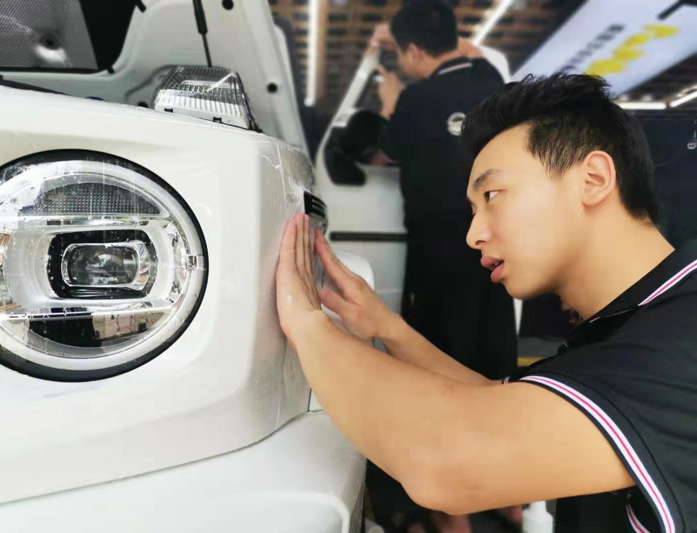 奔驰g500贴xpel宙斯隐形车衣-膜手世家