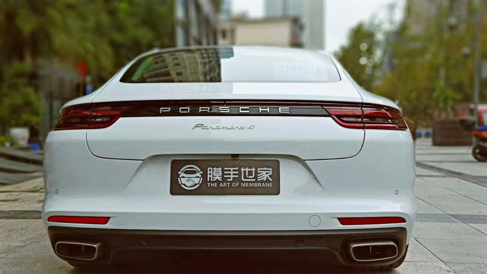 保时捷帕拉梅拉贴xpel隐形车衣效果