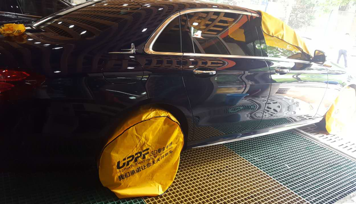 奔驰e300l全车贴uppf隐形车衣效果展示